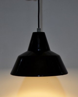 Black Enameled Metal Lamp-ROJ-1311902