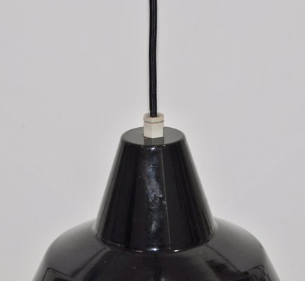 Black Enameled Metal Lamp-ROJ-1311902