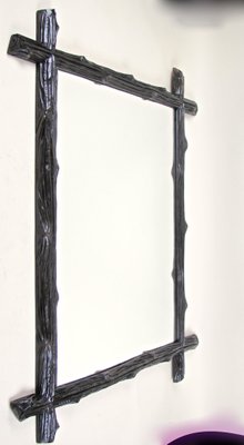 Black Forest Basswood Wall Mirror, Austria, 1880s-TQA-1322339