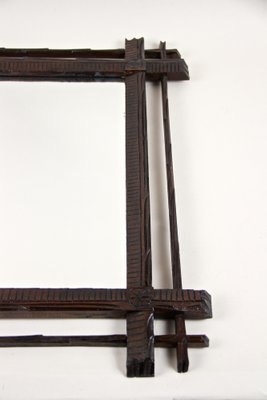 Black Forest Hand-Carved Wall Mirror, Austria, 1880s-TQA-1321966