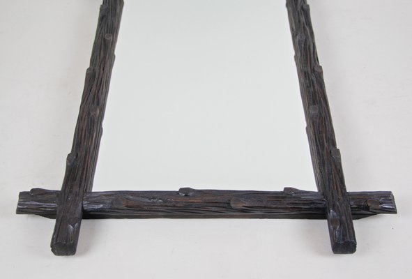 Black Forest Hand-Carved Wall Mirror, Austria, 1880s-TQA-1322223