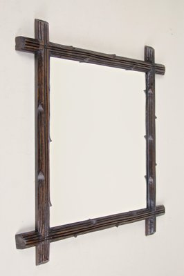 Black Forest Hand-Carved Wall Mirror, Austria, 1880s-TQA-1322248