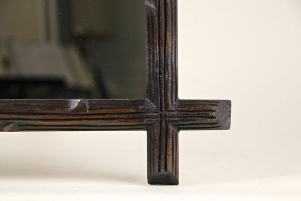 Black Forest Hand-Carved Wall Mirror, Austria, 1880s-TQA-1322248