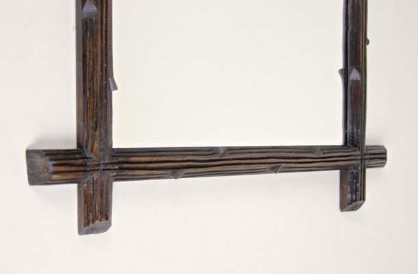 Black Forest Hand-Carved Wall Mirror, Austria, 1880s-TQA-1322248