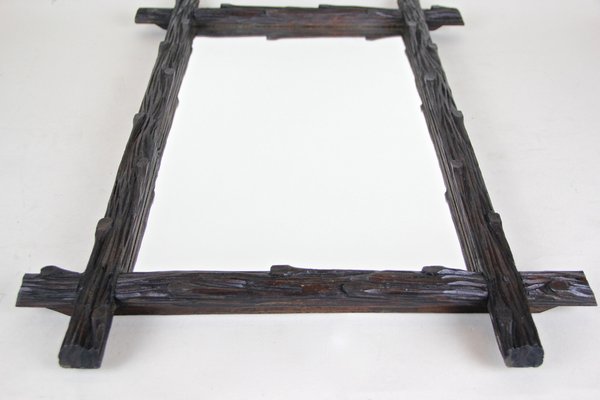 Black Forest Hand-Carved Wall Mirror, Austria, 1880s-TQA-1322226