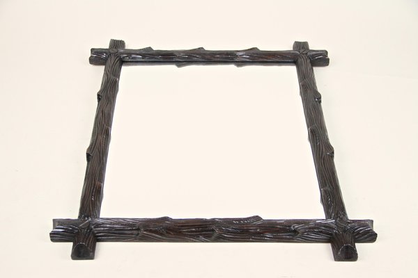 Black Forest Hand-Carved Wall Mirror, Austria, 1880s-TQA-1321976