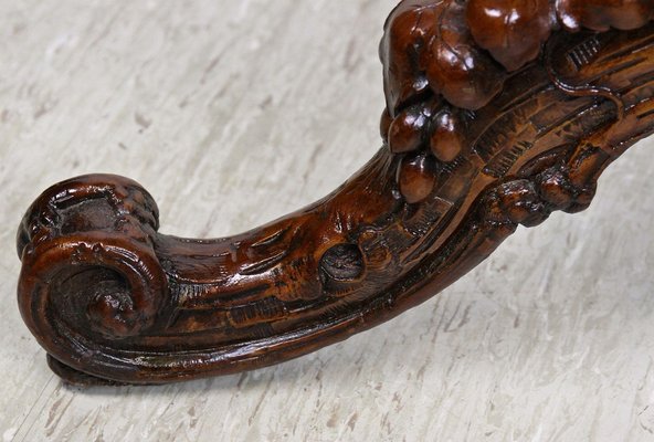 Black Forest Side Table with Hand-Carved Vine Theme, Austria, 1880s-TQA-1322317