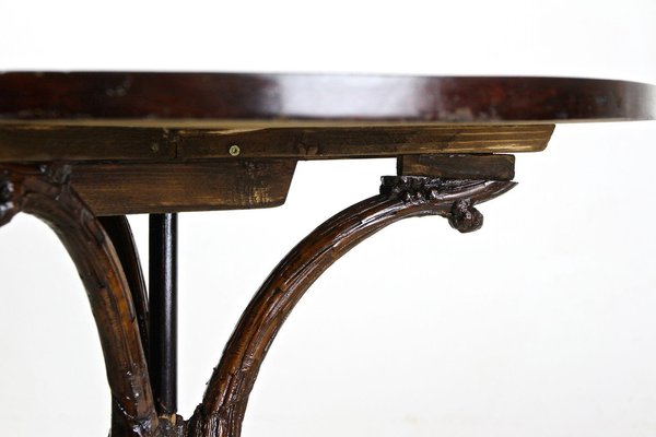 Black Forest Side Table with Hand-Carved Vine Theme, Austria, 1880s-TQA-1322317