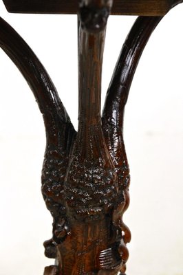 Black Forest Side Table with Hand-Carved Vine Theme, Austria, 1880s-TQA-1322317