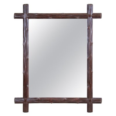 Black Forest Wooden Wall Mirror, Austria, 1900s-TQA-1322230