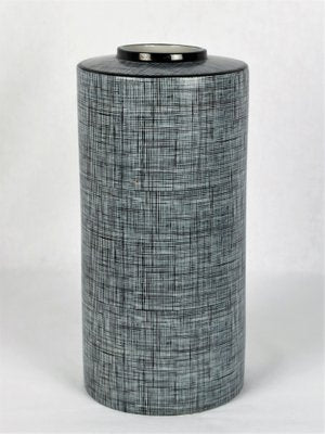 Black & Gray Black Porcelain Tube from François Bernard, 1990s-YBU-1377384