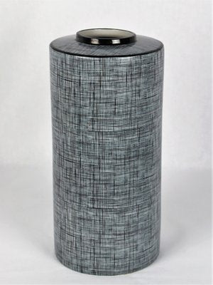 Black & Gray Black Porcelain Tube from François Bernard, 1990s-YBU-1377384