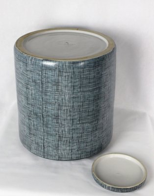 Black & Gray Porcelain Box by François Bernard, 1990s-YBU-1377382