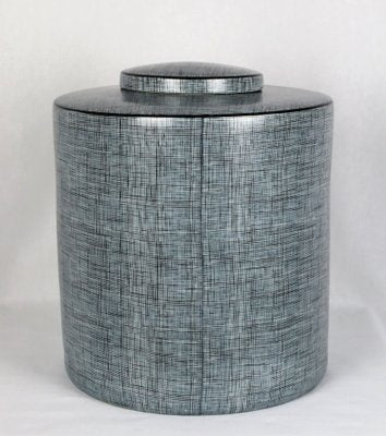 Black & Gray Porcelain Box by François Bernard, 1990s-YBU-1377382