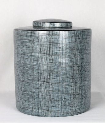 Black & Gray Porcelain Box by François Bernard, 1990s-YBU-1377382