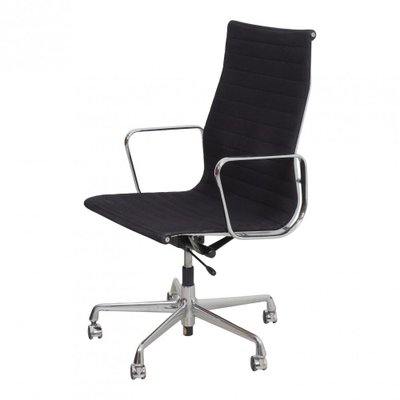 Black Hopsak Fabric Ea-119 Office Chair by Charles Eames for Vitra-MTD-1400304