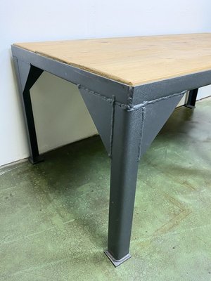 Black Industrial Coffee Table, 1970s-CGF-745916