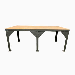 Black Industrial Coffee Table, 1970s-CGF-745916