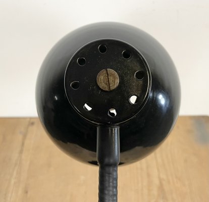 Black Industrial Gooseneck Table Lamp, 1960s-CGF-1404624