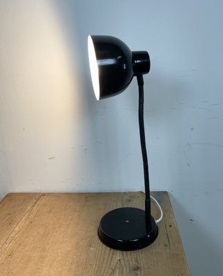 Black Industrial Gooseneck Table Lamp, 1960s-CGF-1404624