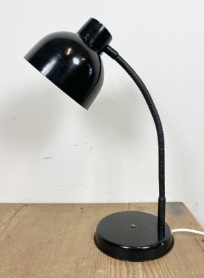 Black Industrial Gooseneck Table Lamp, 1960s-CGF-1404624