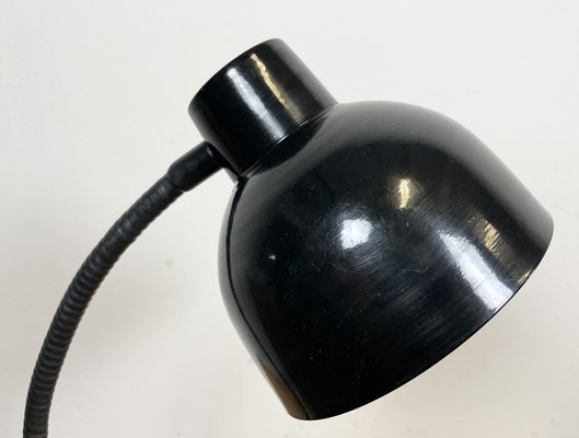 Black Industrial Gooseneck Table Lamp, 1960s-CGF-1404624