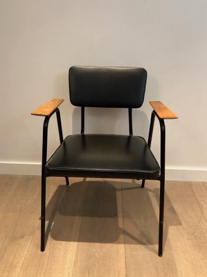 Black Lacquered Armchairs from Willy Van De Meeren, 1950s, Set of 2-BA-1365367