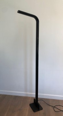 Black Lacquered Metal Floor Lamp, 1970s-BA-1612881