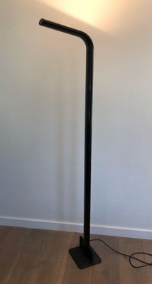 Black Lacquered Metal Floor Lamp, 1970s-BA-1612881