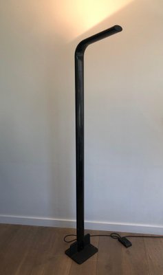 Black Lacquered Metal Floor Lamp, 1970s-BA-1612881