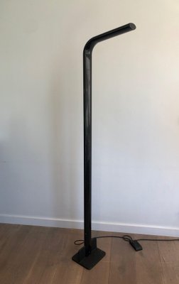 Black Lacquered Metal Floor Lamp, 1970s-BA-1612881