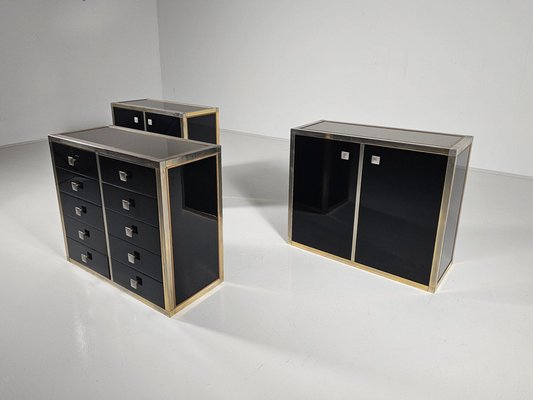 Black Lacquered Sideboard by Renato Zevi, 1970-UJI-2026336