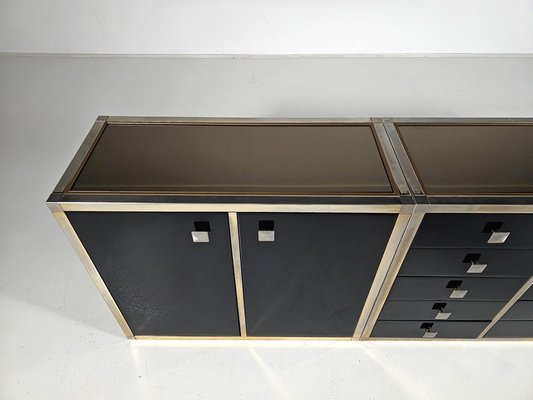 Black Lacquered Sideboard by Renato Zevi, 1970-UJI-2026336