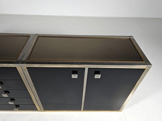 Black Lacquered Sideboard by Renato Zevi, 1970-UJI-2026336