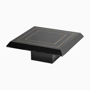 Black Lacquered Wooden Coffee Table, 1970s-ZLY-1777827