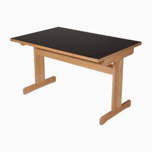 Black Lacquered Wooden Table by André Sornay-QAC-2019874