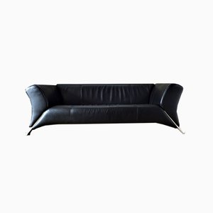 Black Leather 3-Seat Sofa by Rolf Benz, 2000s-WK-838728