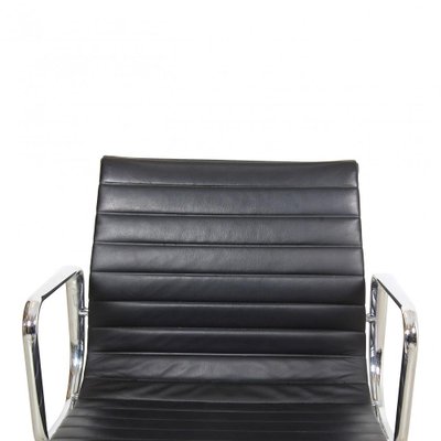 Black Leather and Chrome EA-108 Conference Chair by Charles Eames for Vitra, 1990s-MTD-1400502