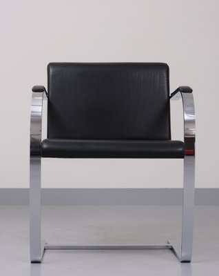 Black Leather Brno Chair by Mies Van Der Rohe-GCG-1131532