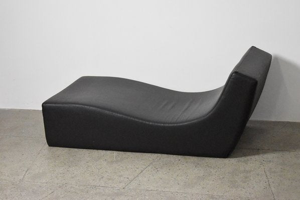 Black Leather Chaise Longue from Viccarbe, Spain-QLP-1821991