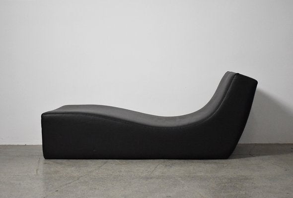 Black Leather Chaise Longue from Viccarbe, Spain-QLP-1821991