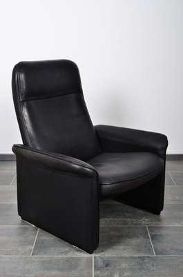 Black Leather DS50 Armchair from de Sede, 1980s-IV-890594