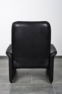 Black Leather DS50 Armchair from de Sede, 1980s-IV-890594