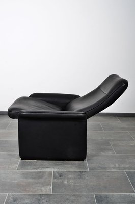 Black Leather DS50 Armchair from de Sede, 1980s-IV-890594