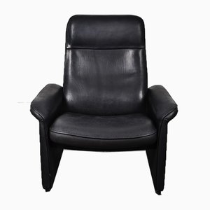 Black Leather DS50 Armchair from de Sede, 1980s-IV-890594