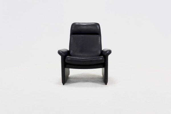 Black Leather DS50 Armchair from de Sede, Switzerland, 1980s-VV-2019762