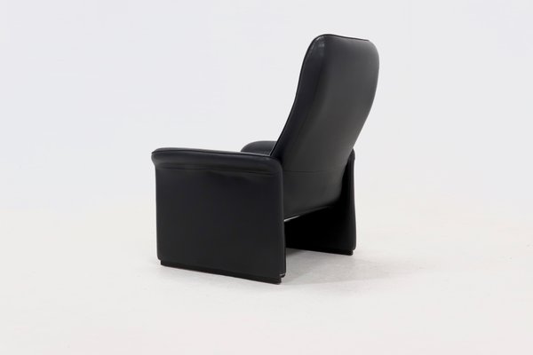 Black Leather DS50 Armchair from de Sede, Switzerland, 1980s-VV-2019762