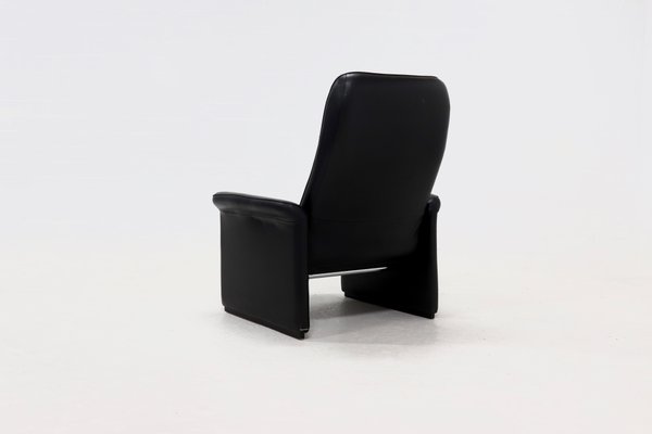 Black Leather DS50 Armchair from de Sede, Switzerland, 1980s-VV-2019762