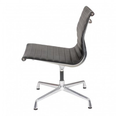 Black Leather EA-105 Chair by Charles Eames for Vitra-MTD-1400517