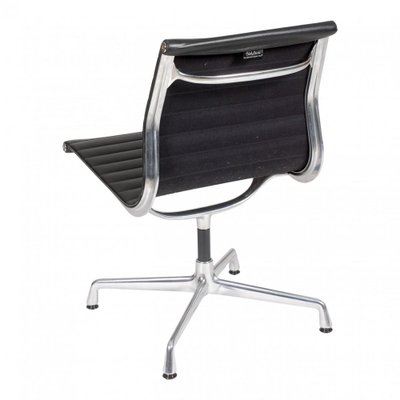 Black Leather EA-105 Chair by Charles Eames for Vitra-MTD-1400517